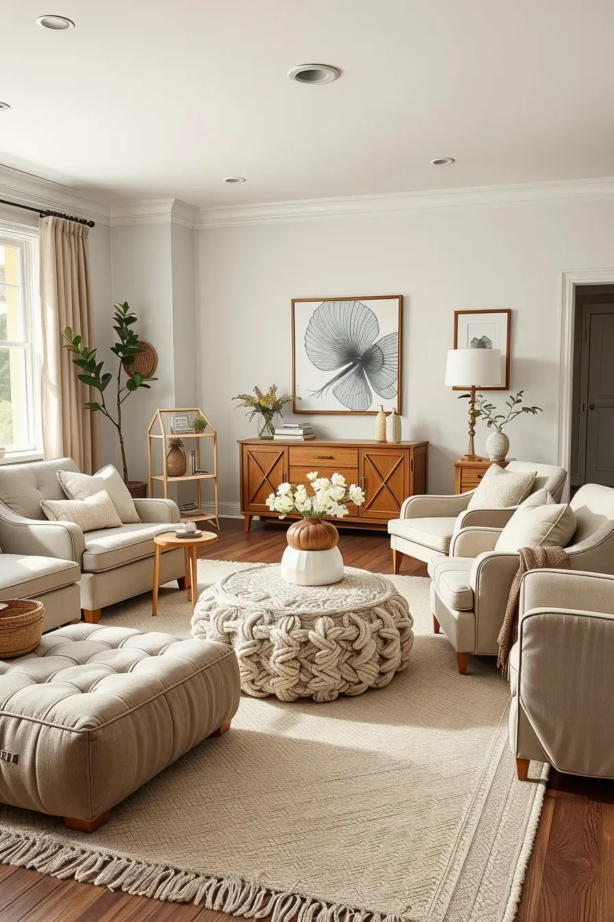 60 Cozy Neutral Living Room Ideas for a Calm, Modern Home