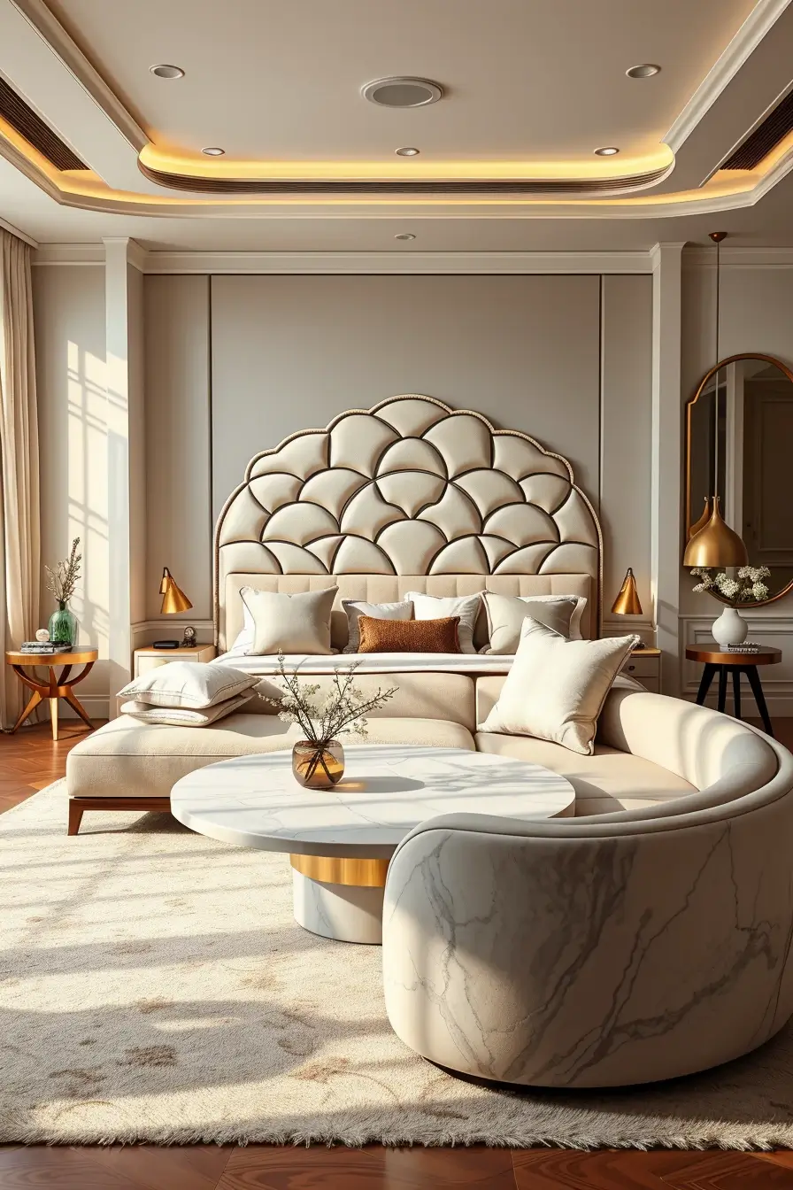 64 Corner-Free Furniture Ideas to Transform Your Bedroom and Living Room Spaces