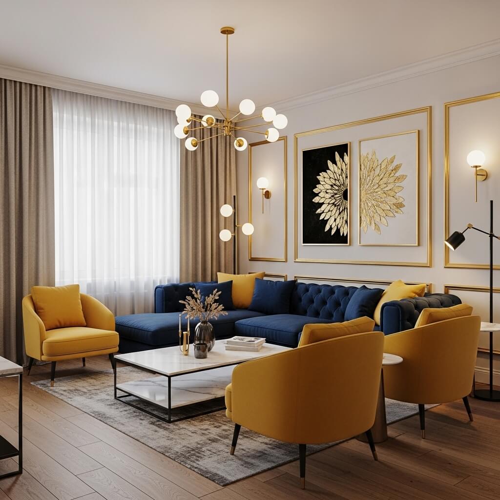These Navy Blue Living Room Color Inspirations Will Blow Your Mind