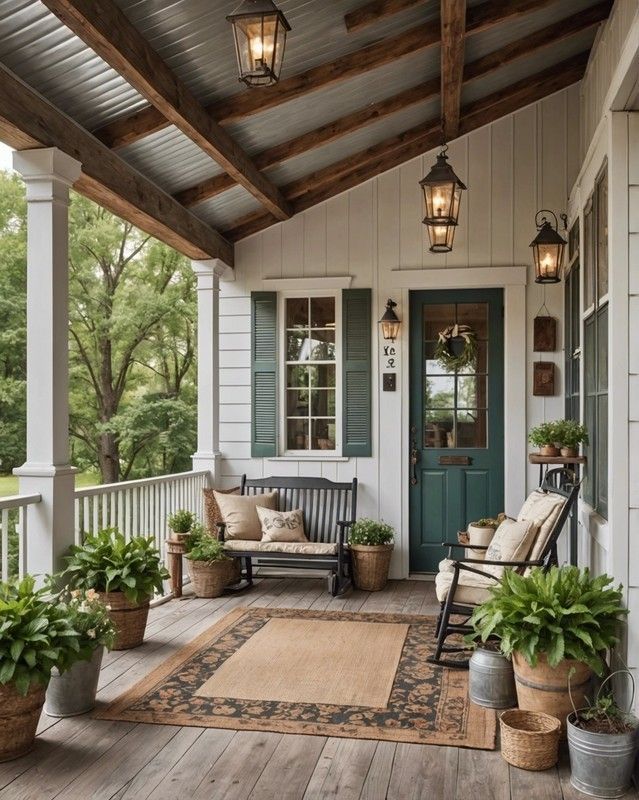 Farmhouse Porch Oasis Vibes