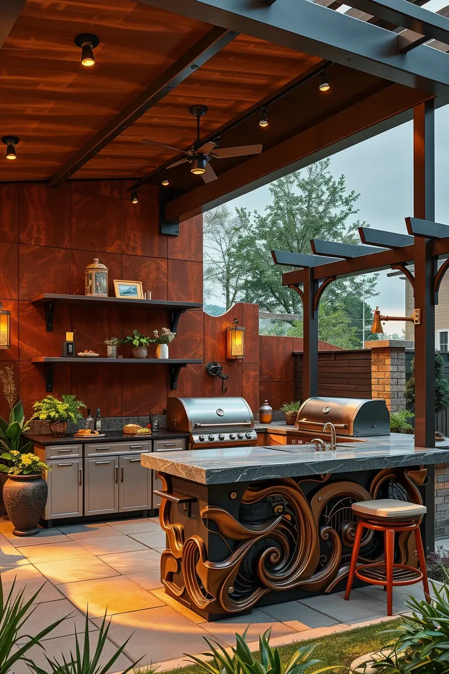 64 Outdoor BBQ Area 2026 – Modern, Luxury & Unique Backyard BBQ Designs